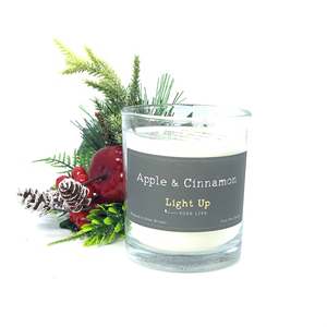 Candles: LIGHT UP YOUR LIFE CANDLE - APPLE & CINNAMON