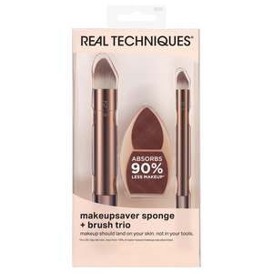 RT SET - MAKEUP SAVING SPONGE + BRUSH TRIO #0131
