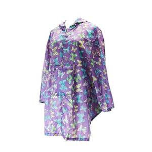 LARGE FOLDABALE PONCHO - BUTTERFLIES