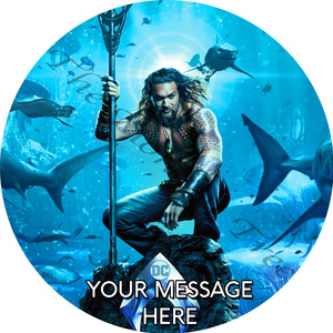 Aquaman Edible Cake Image Topper - can be personalised - The Monkey Tree