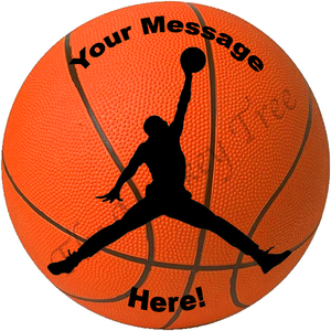 Products: Basketball Edible cake Image Topper - can be personalised - The Monkey Tree