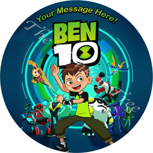 Ben 10 Edible Cake Image Topper - can be personalised - The Monkey Tree
