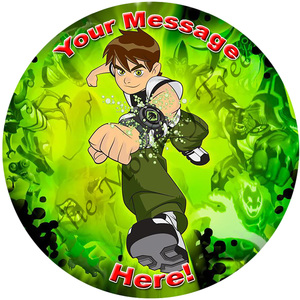 Ben 10 Edible Cake Image Topper 2 - can be personalised - The Monkey Tree