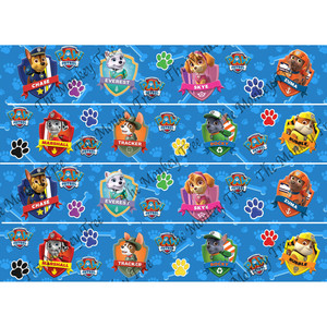 Products: New Paw Patrol Edible Image Cake Wraparound - The Monkey Tree