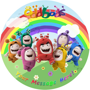 Oddbods Edible Cake Image - can be personalised - The Monkey Tree