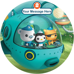 Octonauts Edible Cake Image Topper 20cm dia - can be personalised - The Monkey Tree