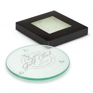 Products: Venice Glass Coaster Set of 2 – Round