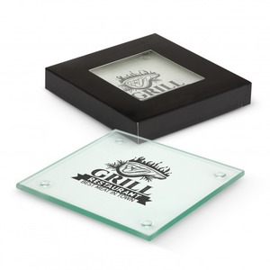 Products: Venice Glass Coaster Set of 2 – Square