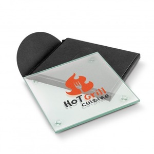 Products: Venice Single Glass Coaster – Square