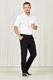 Mens Comfort Waist Flat Front Pant