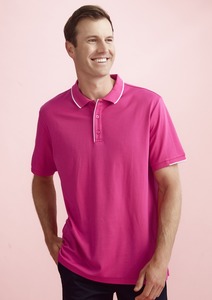 Products: Mens Pink Short Sleeve Polo