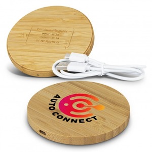 Products: Vita Bamboo Wireless Charger – Round