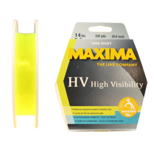 Monofilament: Maxima - High Visibility Yellow 300m Spools