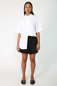 mr fashion skirt: bounce mini skirt / black