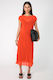 glide dress / meteor orange