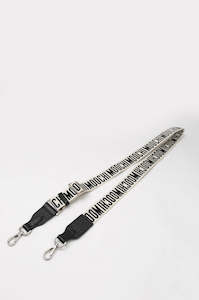 Bags: moochi weekender bag strap / natural|black|silver