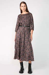 Style Steals: notioned dress / black paisley