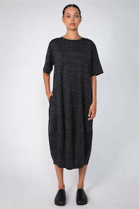 Back In Stock: spin dress / charcoal fleck