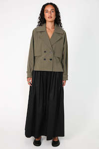 Coats Jackets: cinched jacket / sage green