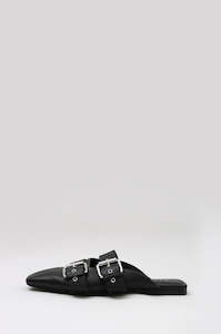 ballet buckle flat / black