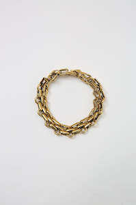 Jewellery: entwine bracelet / gold