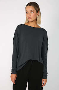 Tops: flurry top / gunmetal grey