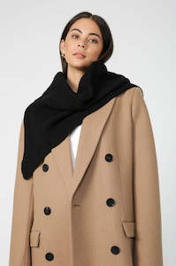 figment collar scarf / black