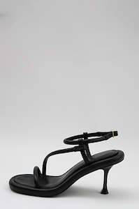 Shoes: loft ankle strap heel / black