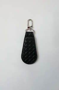 xx woven hat clip / black|silver