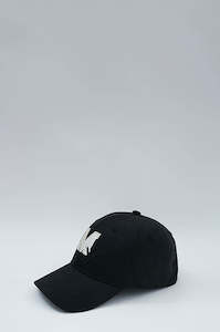 Accessories: initial cap / black|ecru