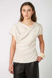Tops: torrent short sleeve top / sand beige