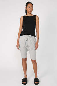 Pants: hanger short / grey marle