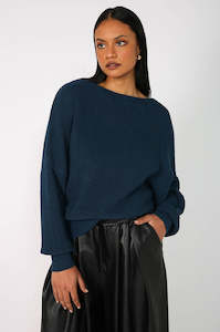 orbis sweater / midnight teal