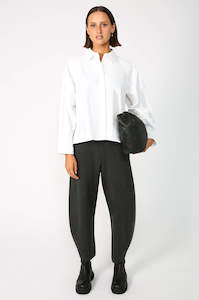 funnel pant / charcoal marle