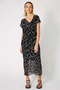 torrent dress / black|white polka dot