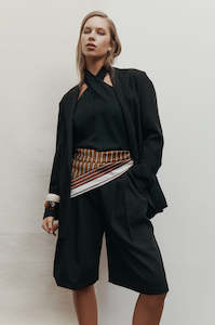 tabard blazer / black