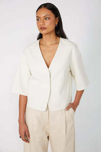 allay jacket / ecru marle