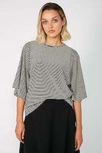 Tees: still tee / natural|black stripe