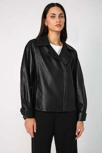 luxe moto jacket / black