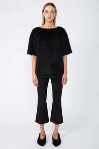 kick flare pant / black