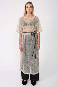 Dresses: shimmered maxi dress / natural shimmer