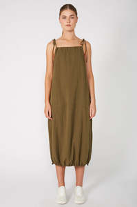 Dresses: ash pinnie dress / khaki