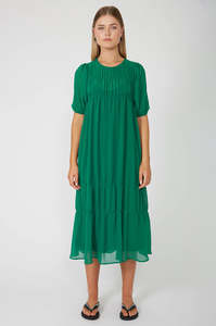 region dress / emerald green