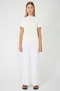 sphere sweater / white