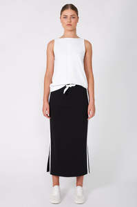 Skirts: cinder skirt / black|white