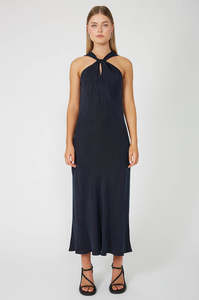 nemesis sleeveless maxi dress / dark navy