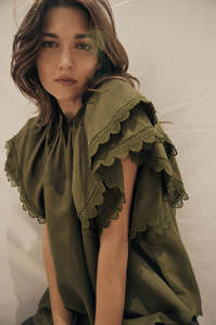 Long Weekending: mirror short sleeve top / toffee