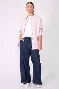 tabard shirt / flossed Pink