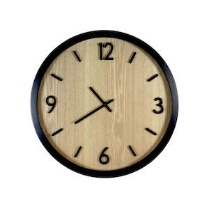 Wall Clock Jubilee Black Oak