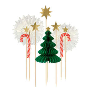 Bakeware Accessories: Christmas Honeycomb Cake Topper Set